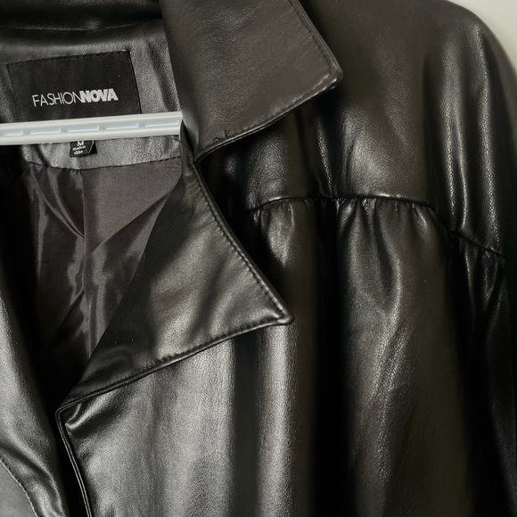 Leather street style jacket - Picture 4 of 7